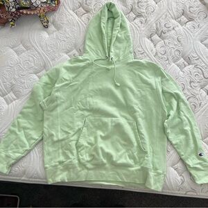 Champion Mint Green Reverse Weave Hoodie